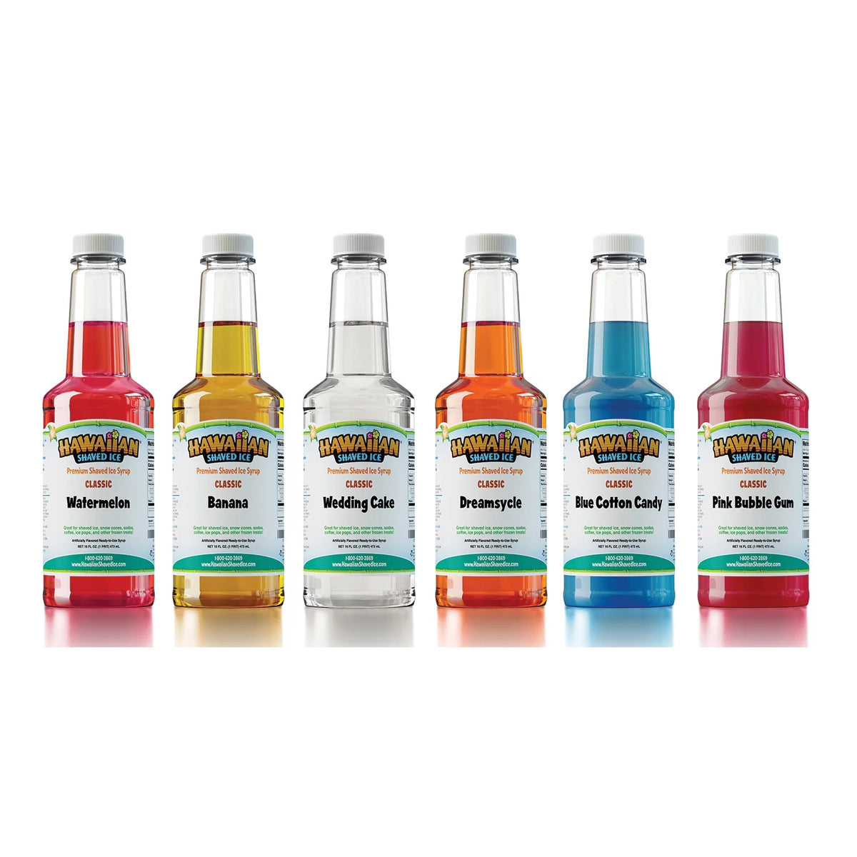 Hawaiian Shaved Ice Snow Cone Syrup 6-Pack Y903086