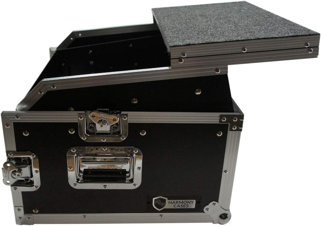 DJ Laptop Glide 10U Slant Top 6U Vertical Rack Case S943