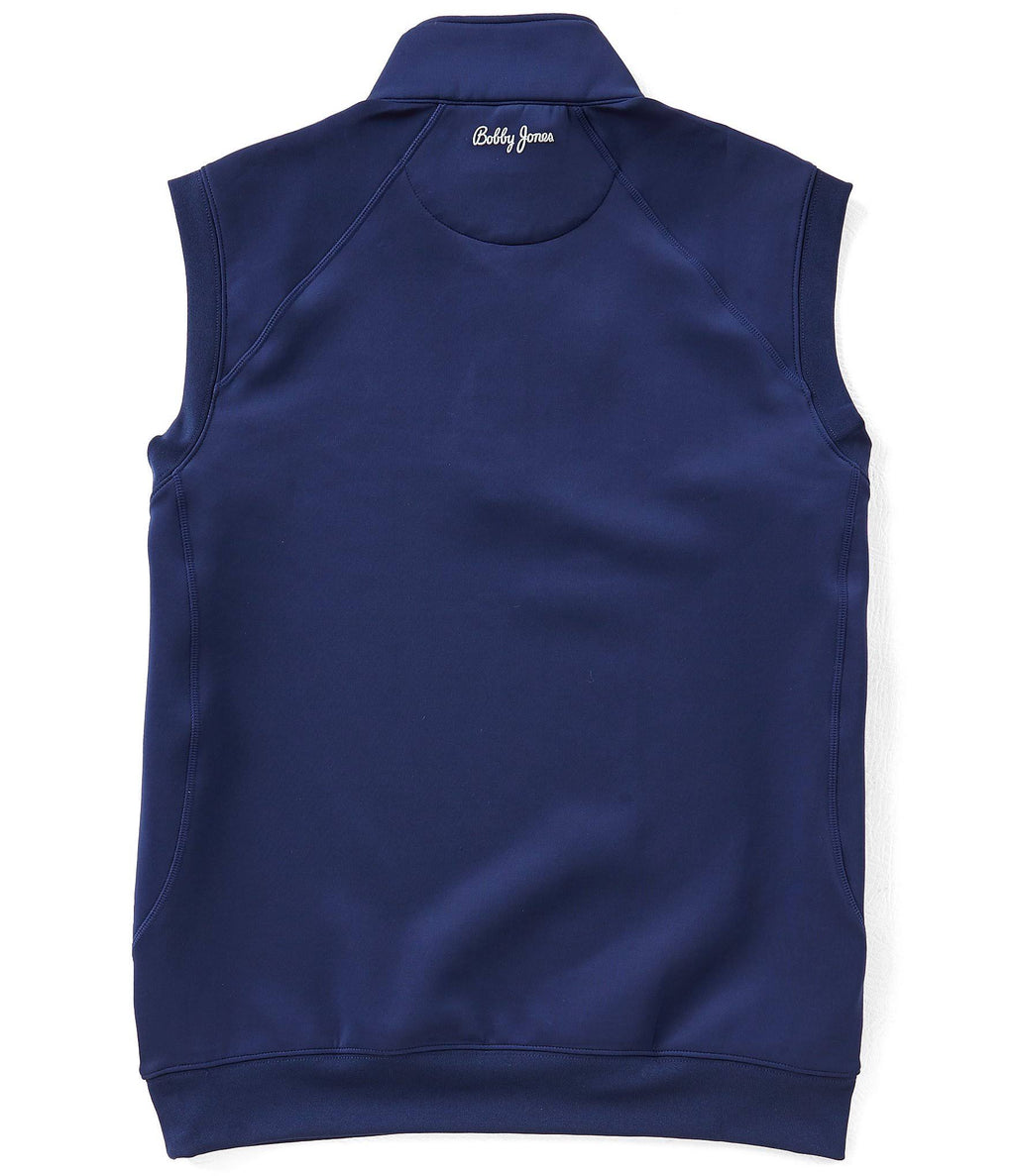 White 1/4 Zip Vest D17517