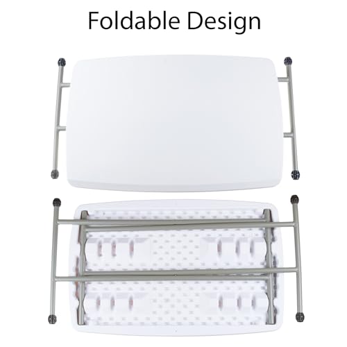 White Lightweight Portable Folding Table X544