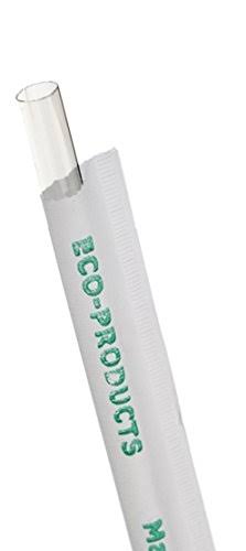 7.75 Clear Wrapped Straw, 400/PK, 24 PK/CT S364893