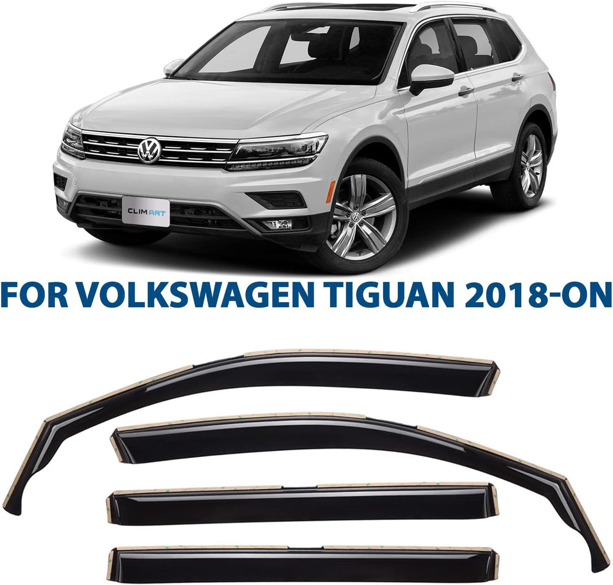4 pcs Rain Guards for Volkswagen Tiguan 2018-2022 L89730