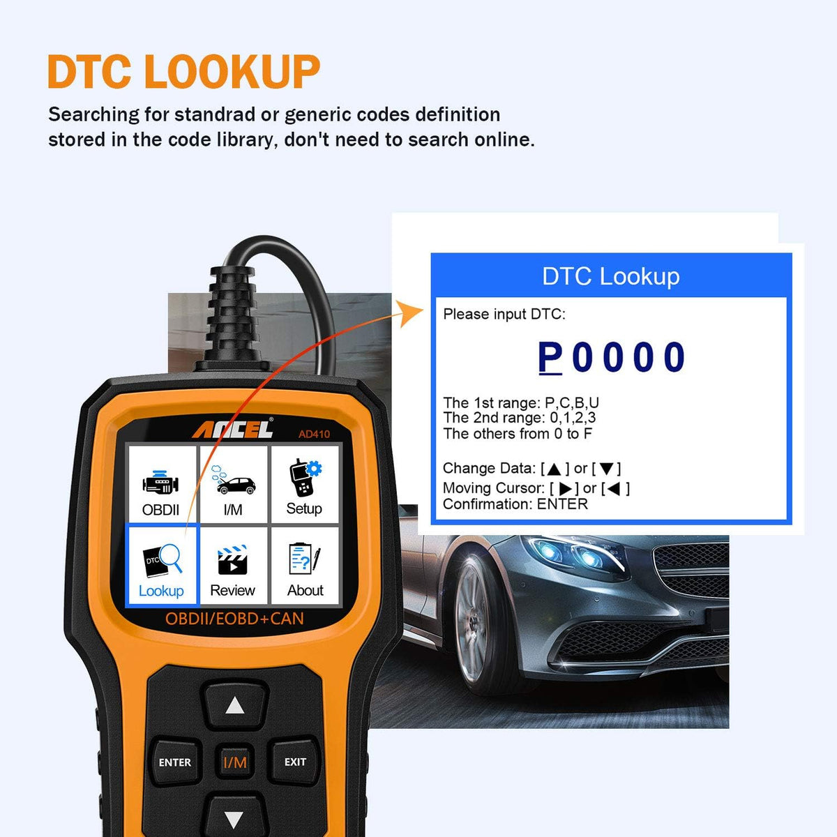 OBD2 Scanner Code Reader with O2 Sensors Pack of 2 R9601
