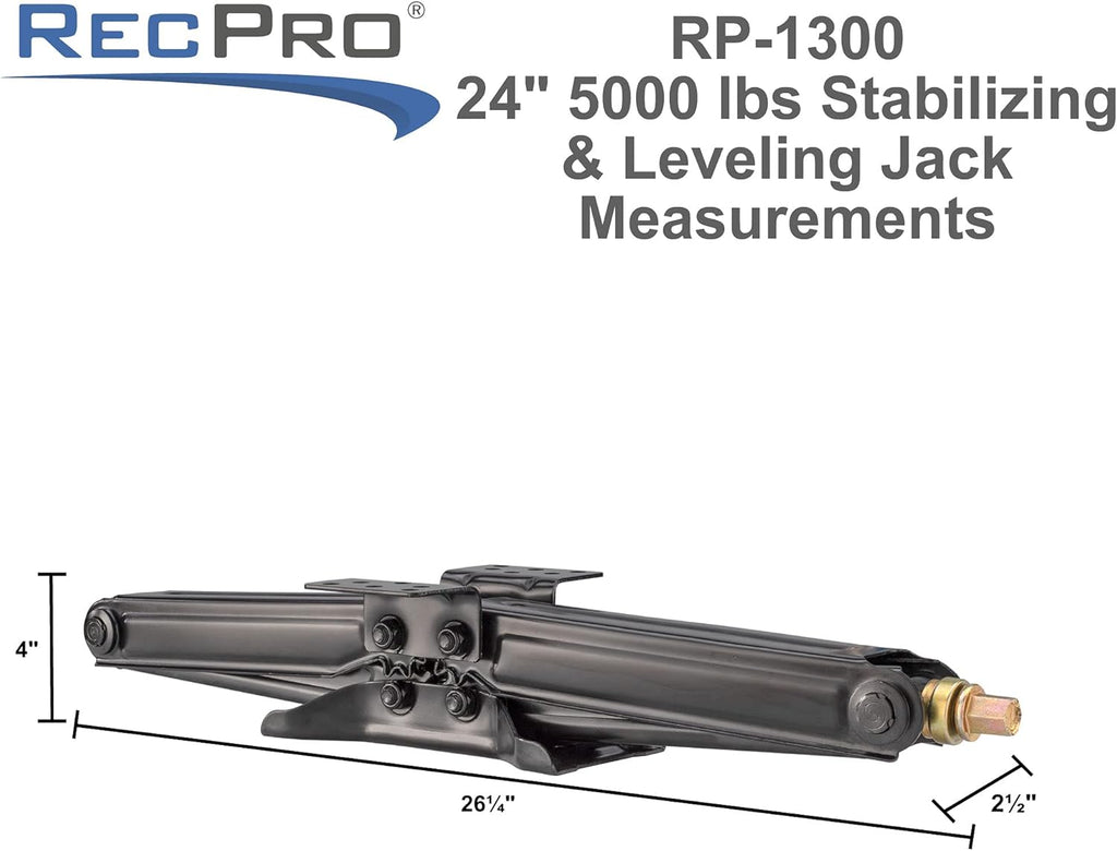 RV Scissor Jack 5000 LB Capacity 24" 4-Pack Z3896