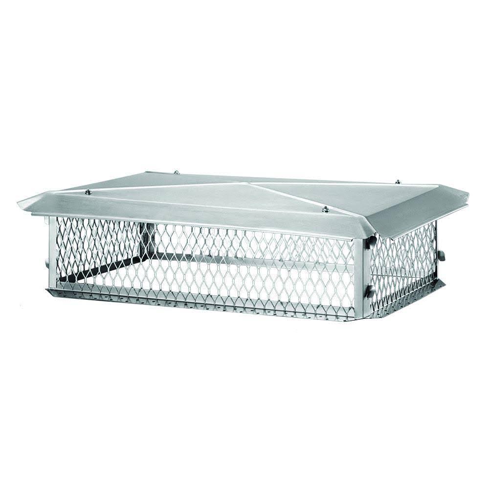 Stainless Steel Multi-Flue Chimney Cap 8x22 H x 29x22 W x 17x22 D J409
