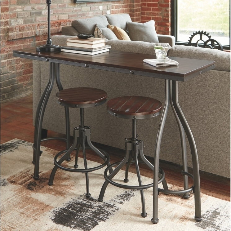 Counter Height Table and Bar Stools 3-piece Set C432419