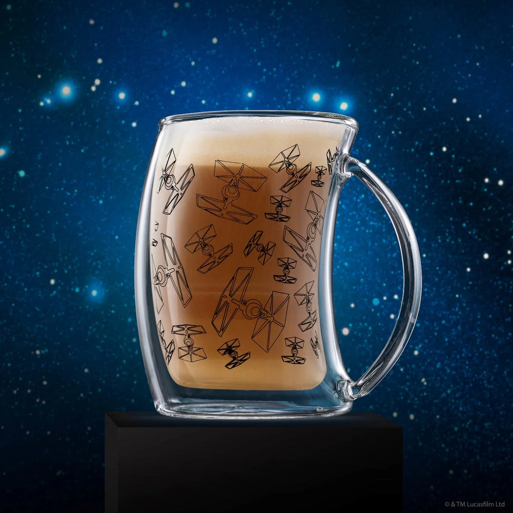 Double Wall Glass Mugs Set of 2 S7513