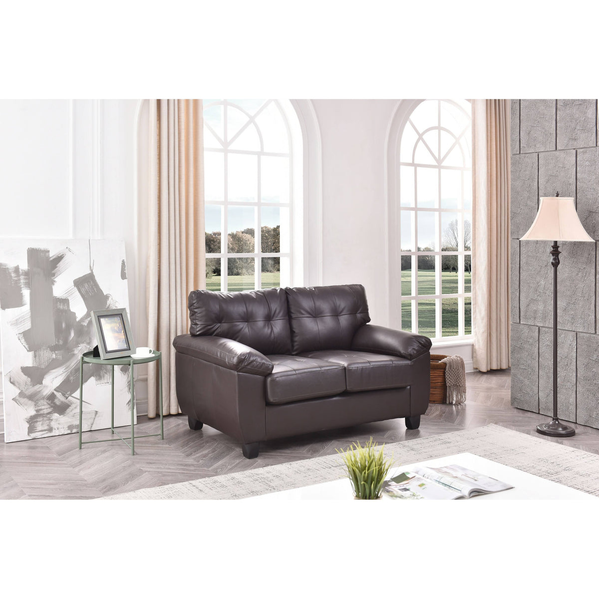 Cappuccino Loveseat S562698