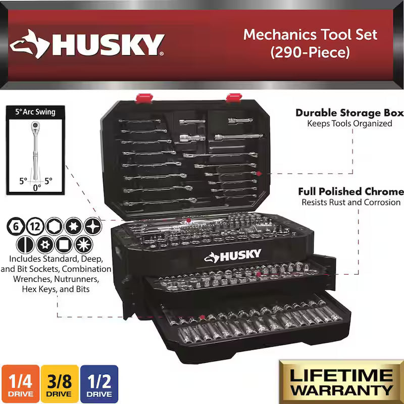 Mechanics Tool Set 290-Piece P88689