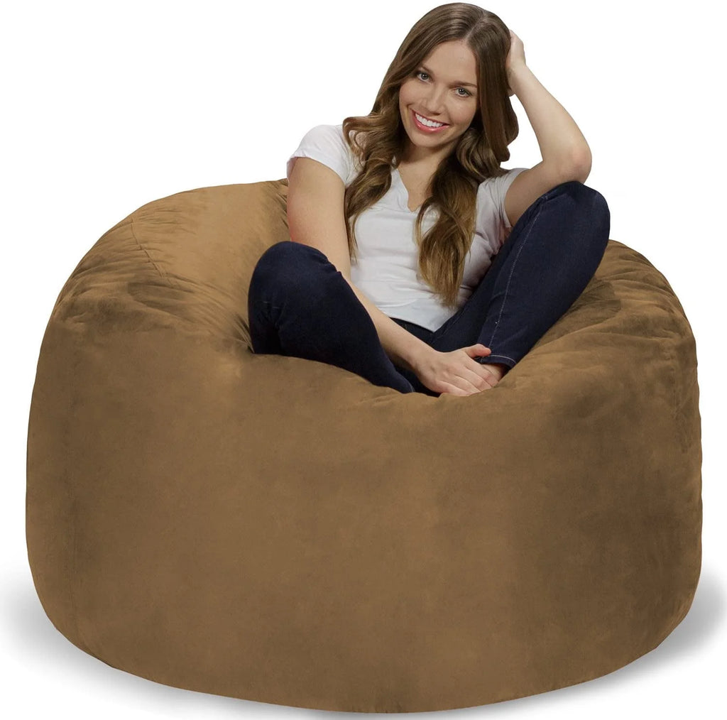 Charcoal 4 ft Memory Foam Bean Bag Chair I129098