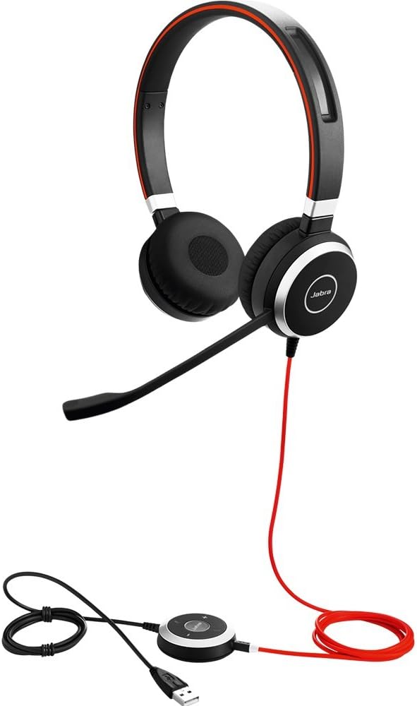 Jabra Evolve 40 Professional Wired Headset, Stereo, 3.5mm Jack/USB Connection G113974