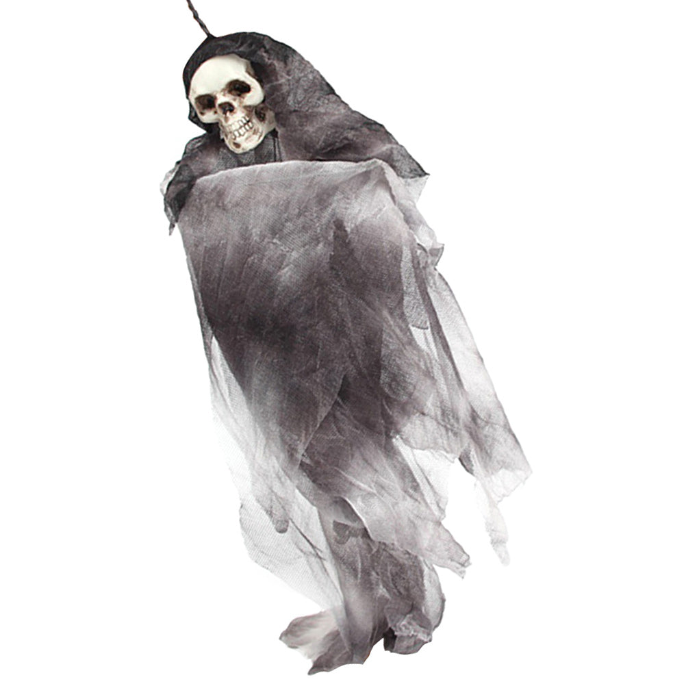 Grey Halloween Skull Doll Decoration Prop X6075