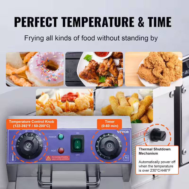 Silver Commercial Electric Deep Fryer I278206