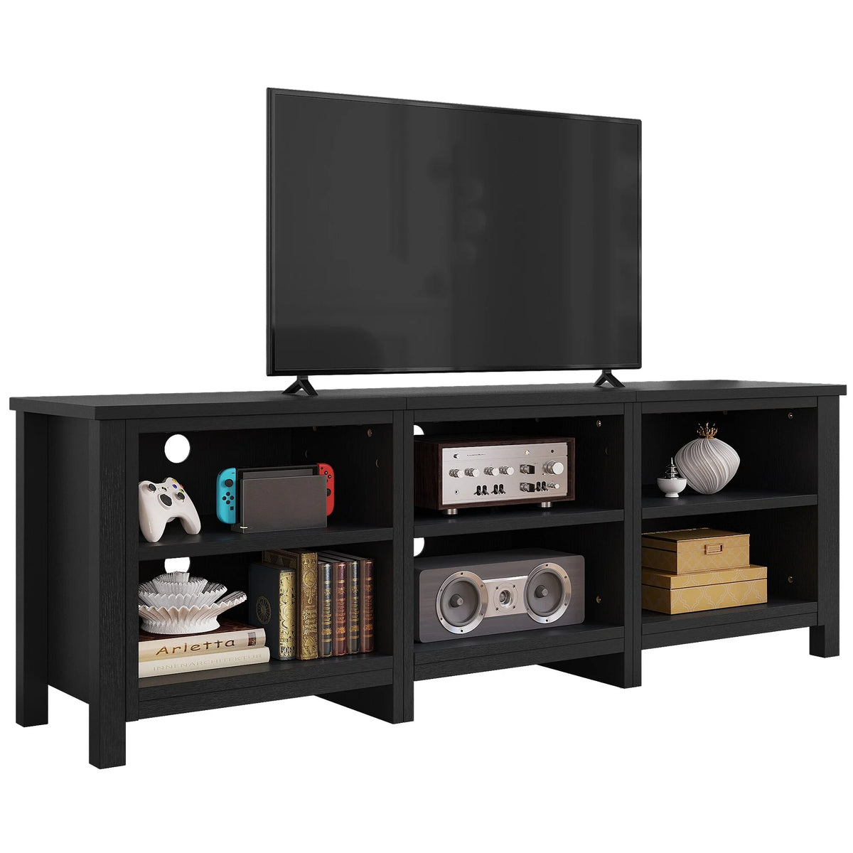 Black 70-inch Modern TV Stand Q101751