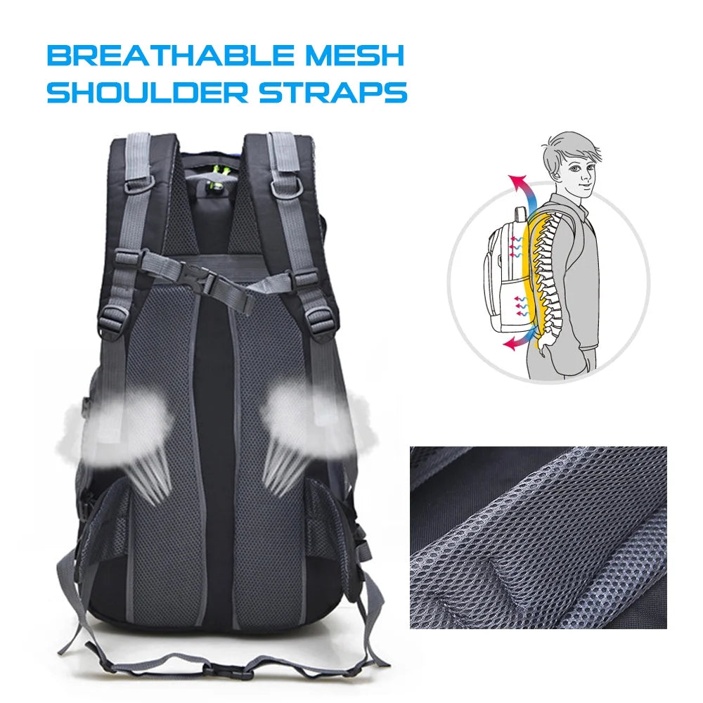 50L Water Resistant Hiking Backpack V98113