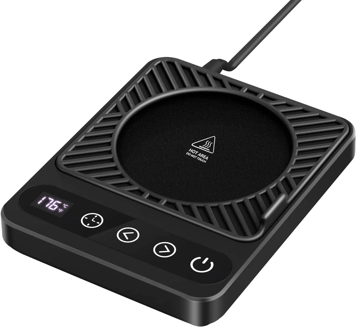 Coffee Mug Warmer with 6 Temp Settings, Black M511484