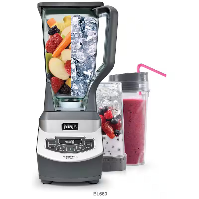 Black 3-Speed Blender with 2 Single Serve Cups F36647