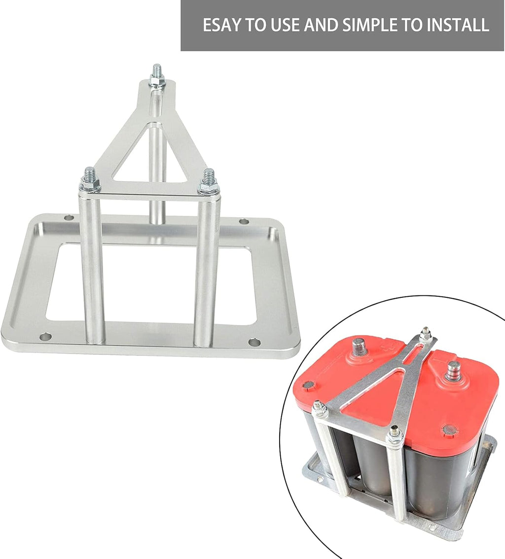 Aluminum Billet Battery Tray Hold Down Trunk Relocation Box S5249