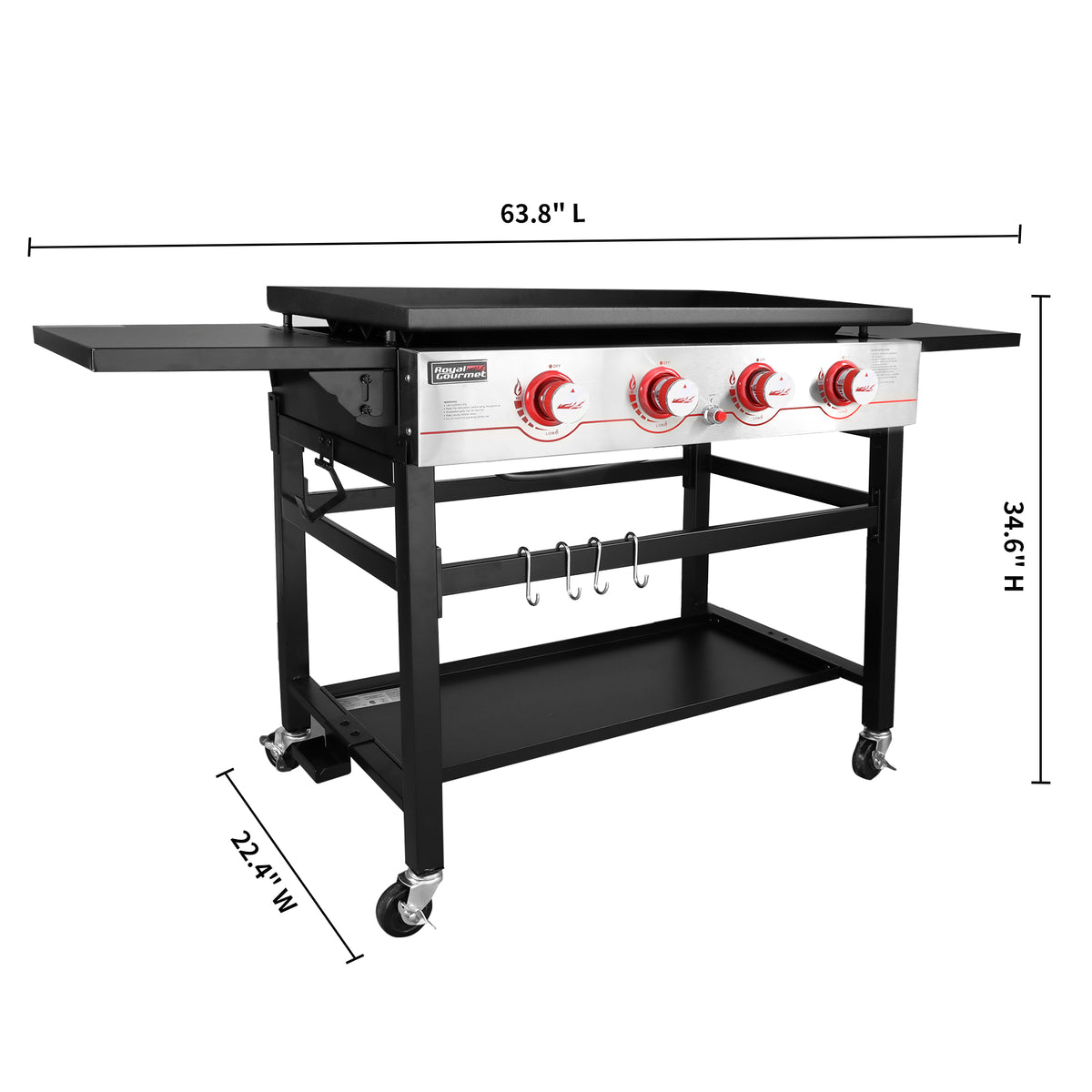 36-Inch 4-Burner Flat Top Gas Grill K267962