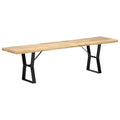 63" Solid Mango Wood Bench U1348