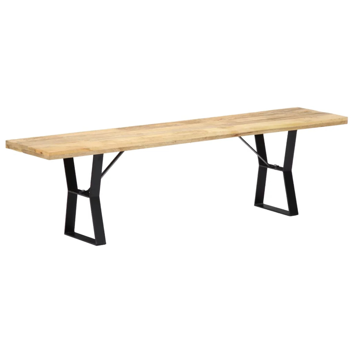 63" Solid Mango Wood Bench U1348