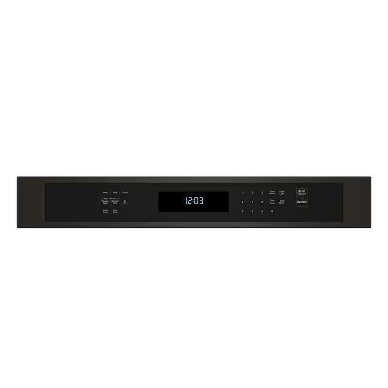 27 in. Single Electric Wall Oven with Convection Self-Cleaning in Black Stainless Steel F934605