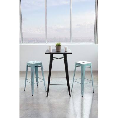 Antique Sky Blue Bar Stool D1676