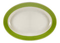 Green Rainbow Rolled Edge 15-12-inch by 10-Inch Plate F93633