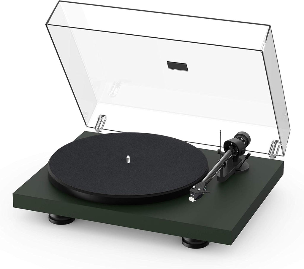 Satin Steel Blue Turntable with Carbon Fiber Tonearm X27616
