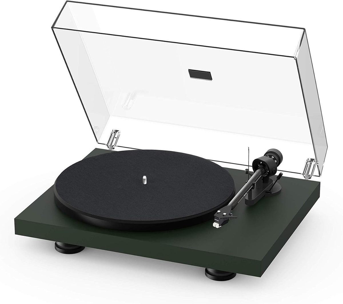 Satin Steel Blue Turntable with Carbon Fiber Tonearm X27616