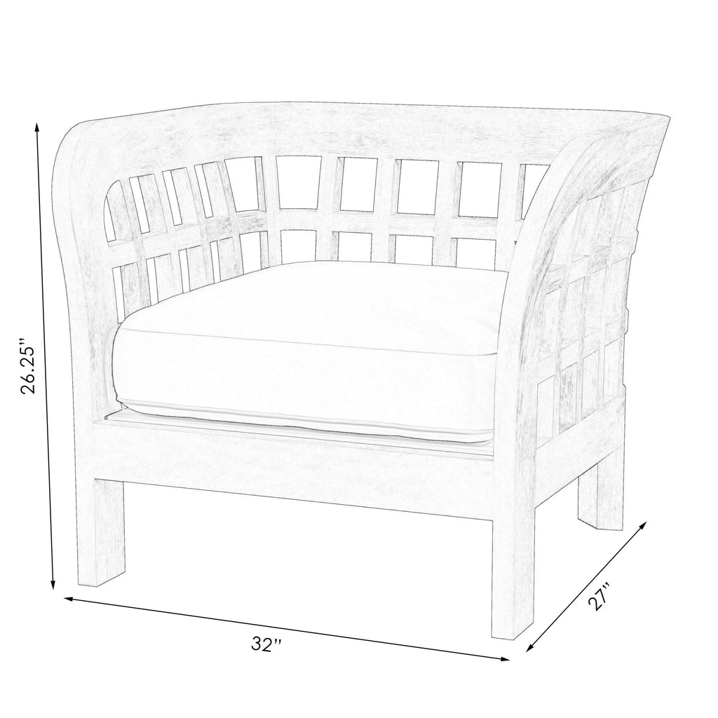 Teak Outdoor Lounge Chair Z658017