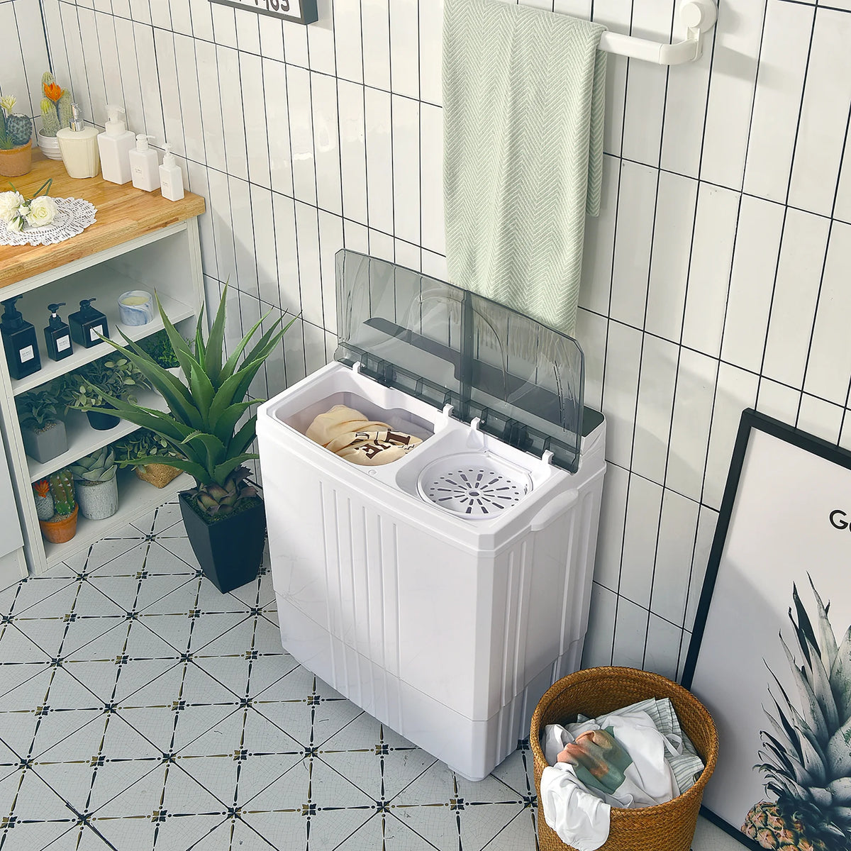 Portable Compact Mini Twin Tub Washing Machine S4274