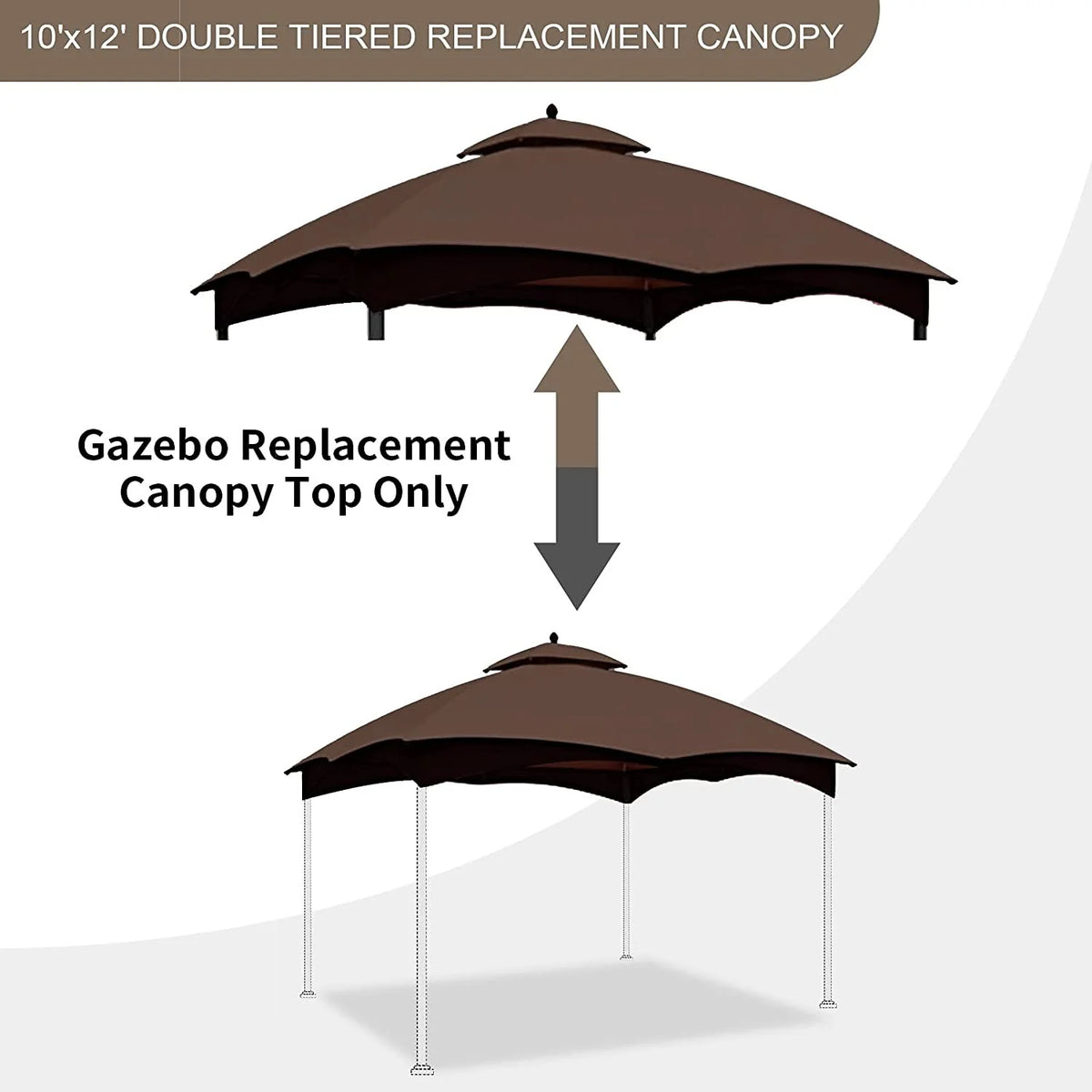 10X12 Replacement Canopy Roof for Gazebo M567826