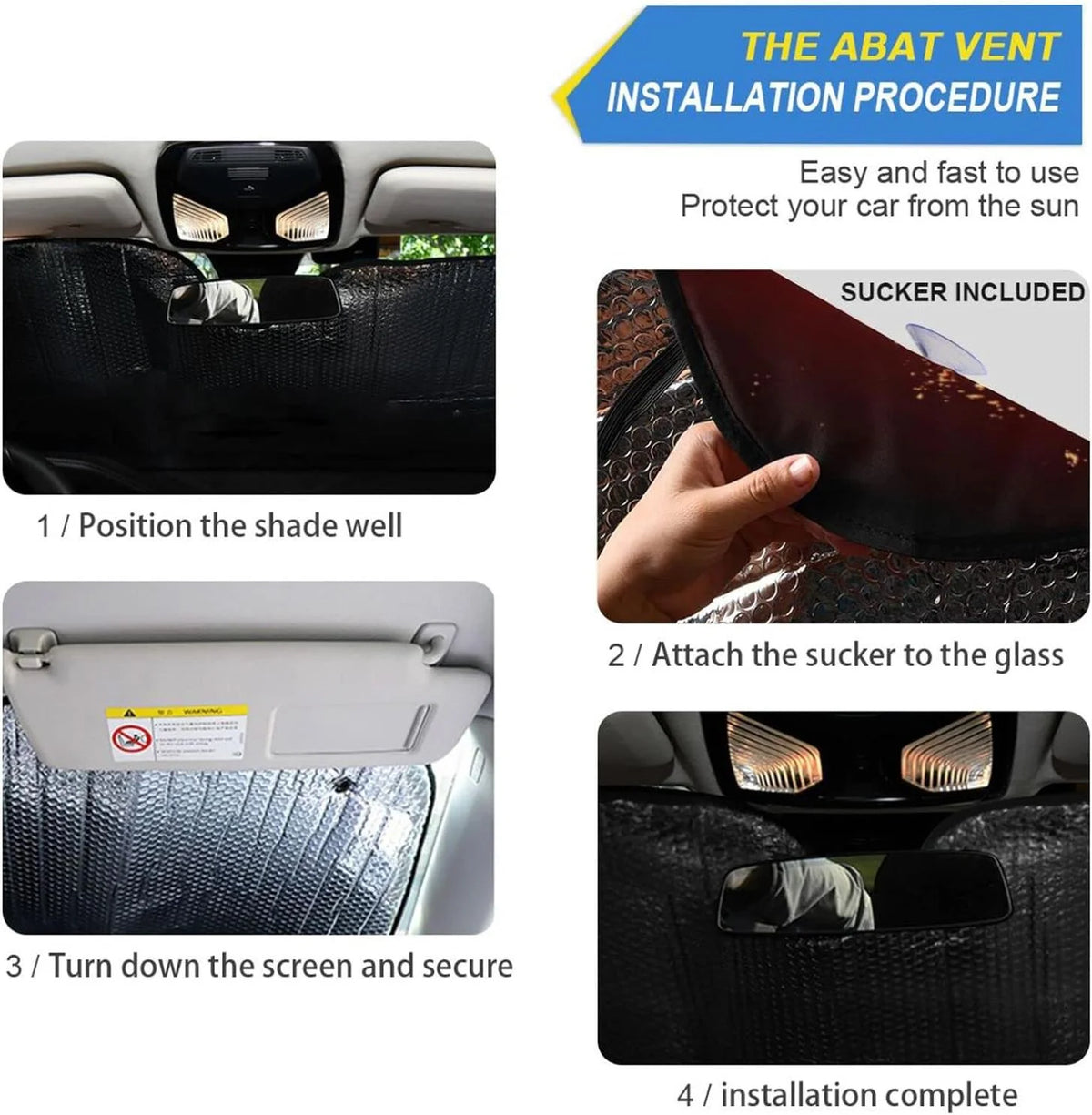 55x27.6in Foldable Car Windshield Sun Shade N430115