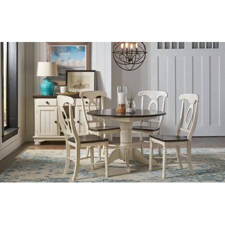Solid Wood Brown Side Chair Set of 4 X66359