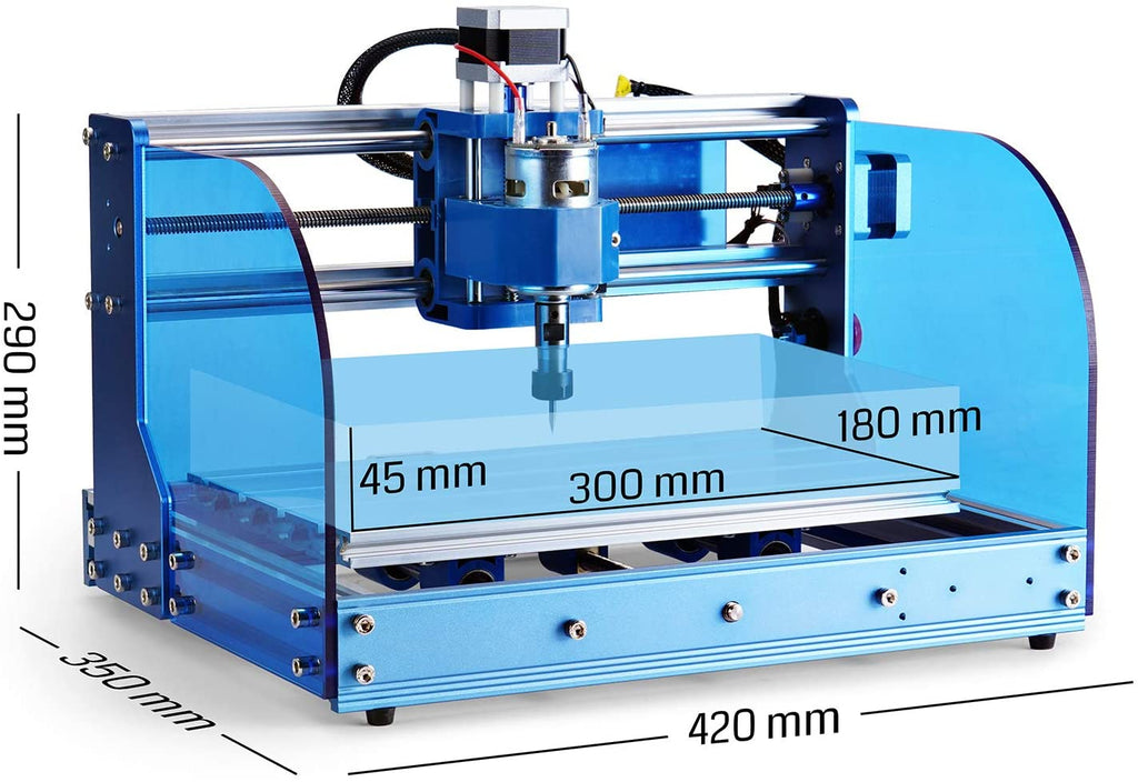 CNC Router Machine with XYZ Working Area 300 x 180 x 45mm M32471