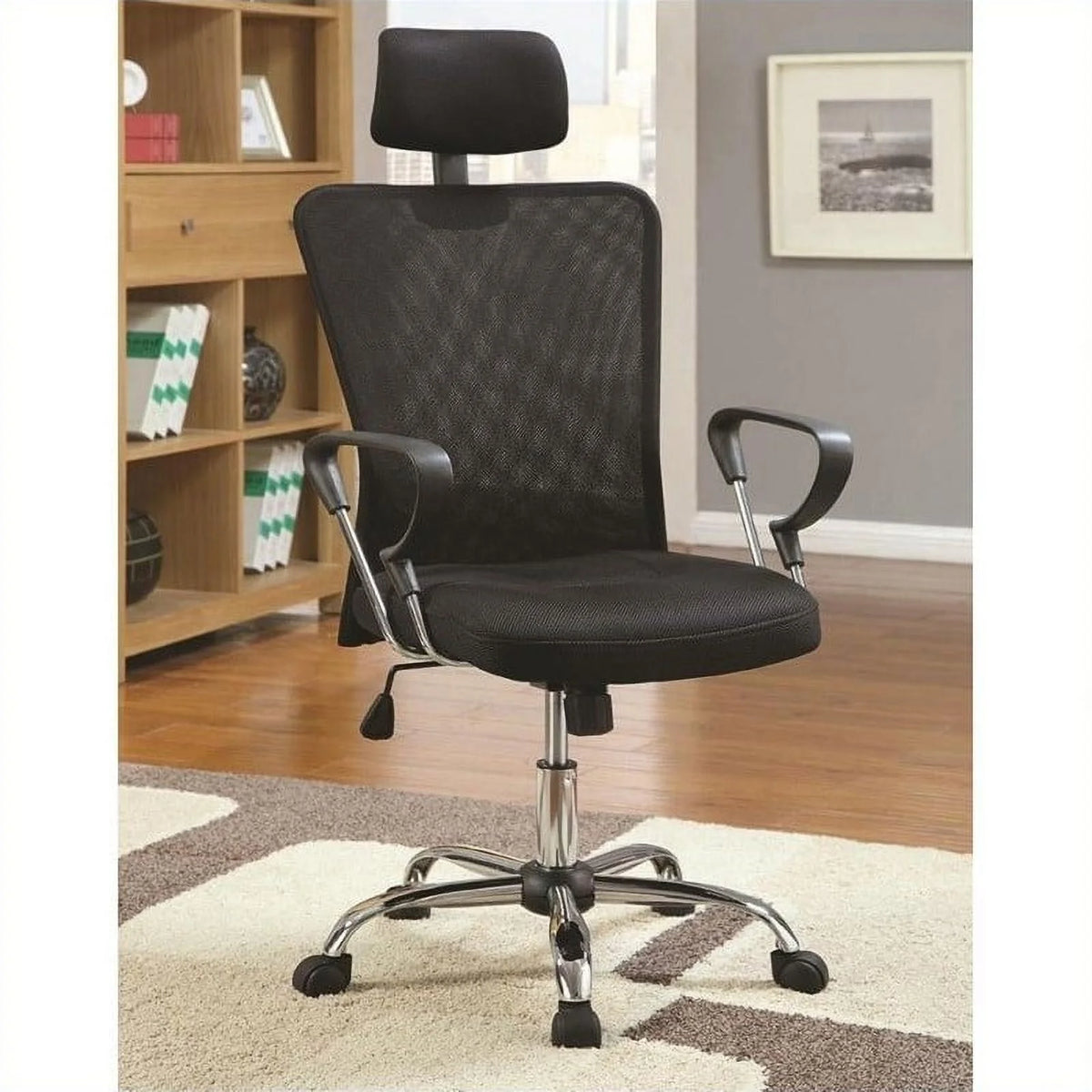 3 pc Computer Desk File Cabinet and Office Chair Set S8210