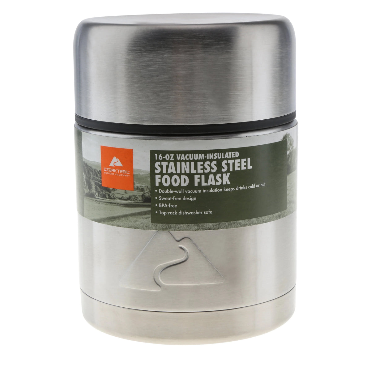 16 Ounce Stainless Steel Food Jar A529