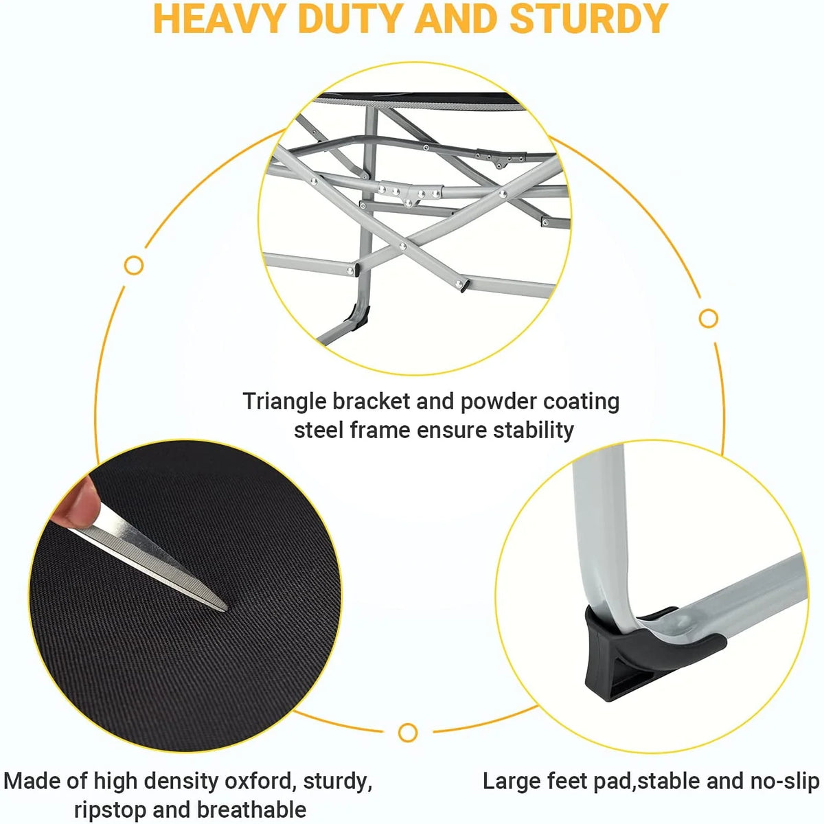 Heavy Duty Folding Camping Chair L340