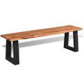 Solid Acacia Wood Bench C9631