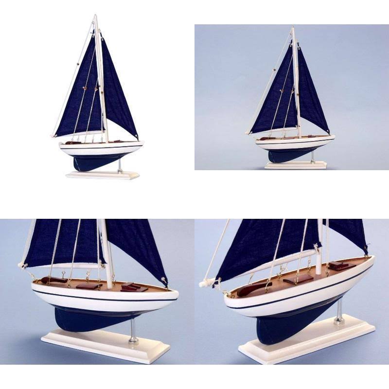 Blue 17 inch Sailboat N358471