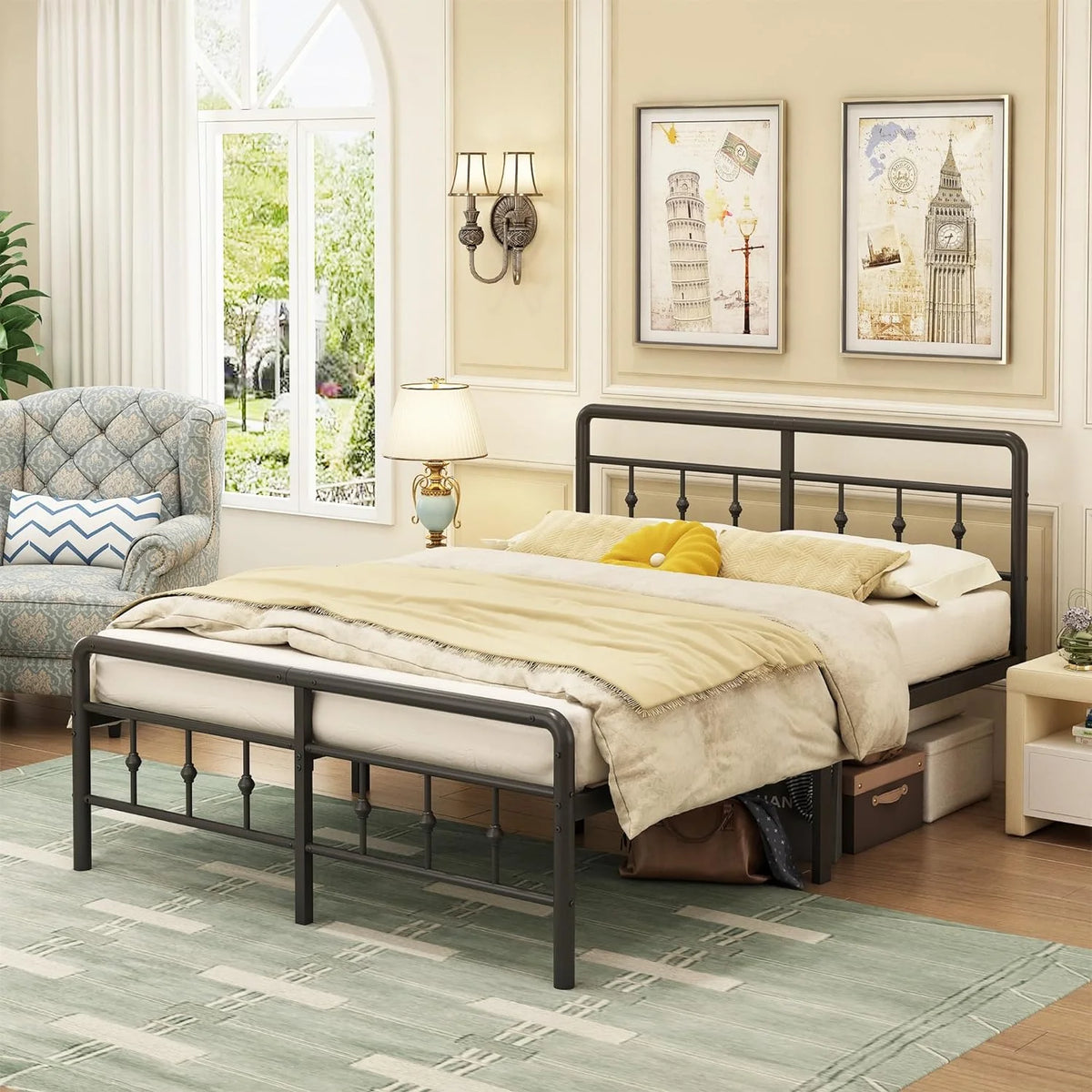 16 inch Twin XL Bed Frames with Headboard and Footboard Q218365