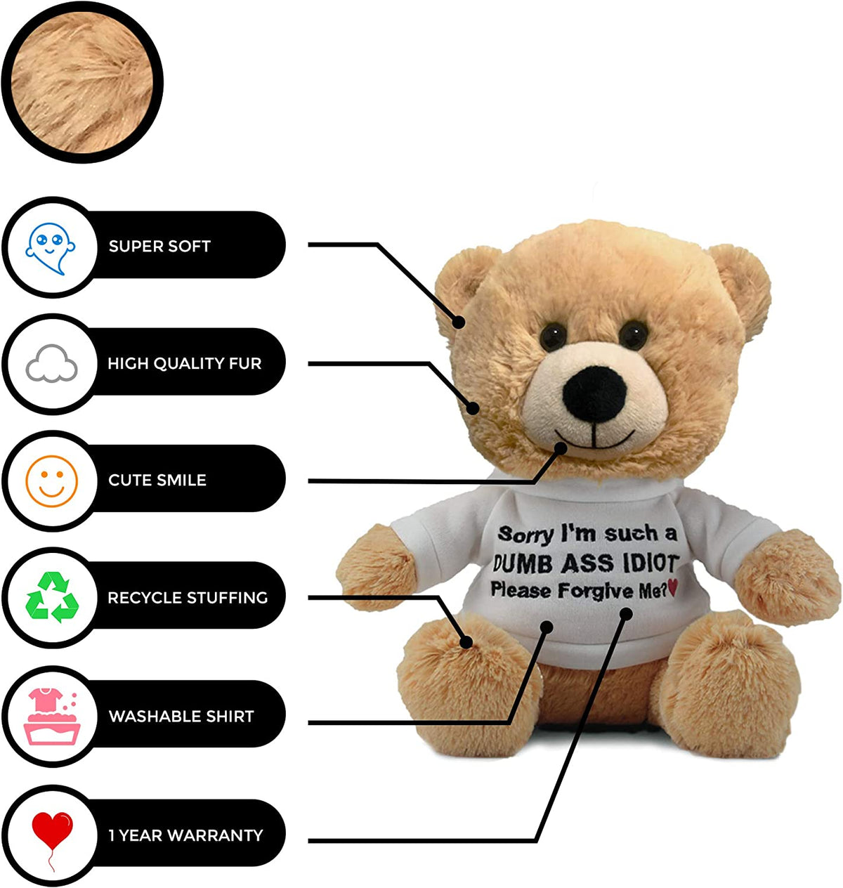 Teddy Bear with Gift Bag V90048
