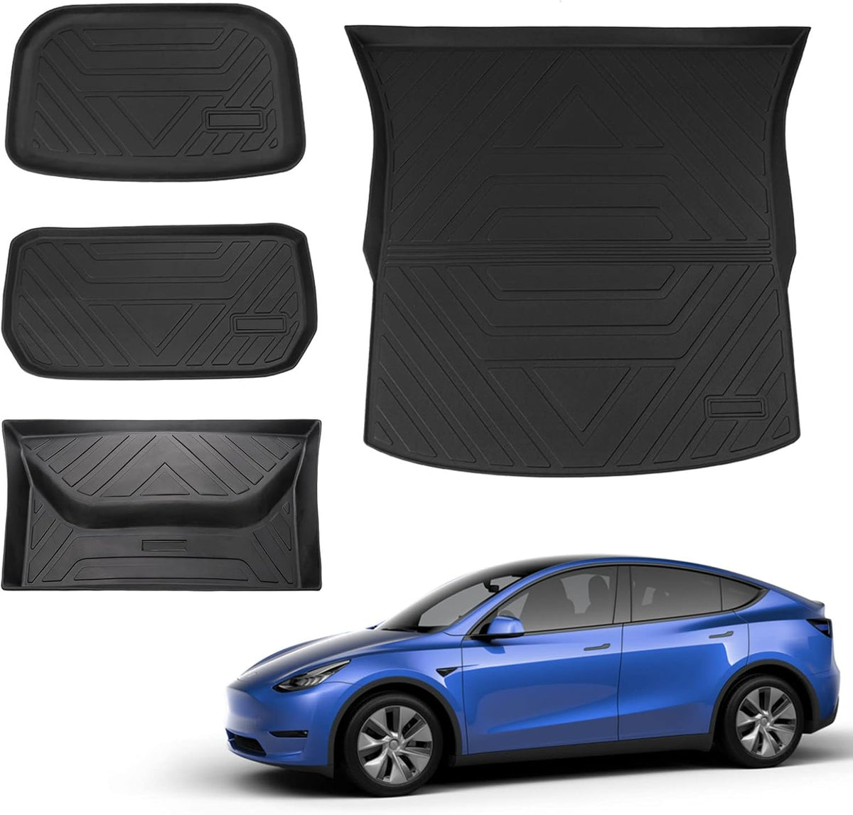 Tesla Model Y Trunk Mat Cargo Liner with Backrest Mat for 7 Seats Y16480